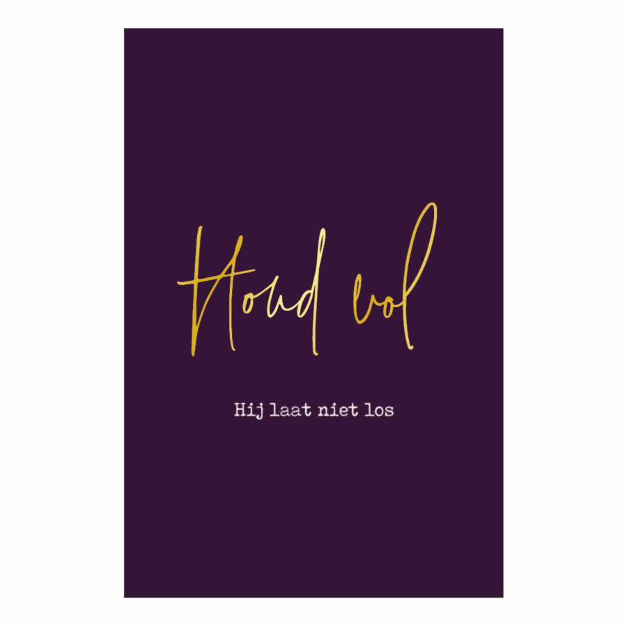 Kaart 'Houd vol'