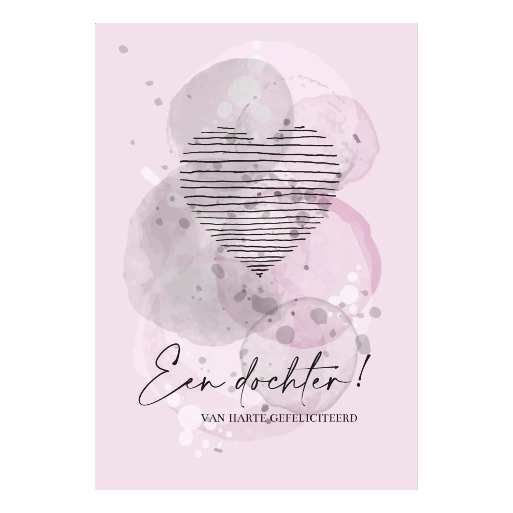 Wenskaart 'Een dochter'