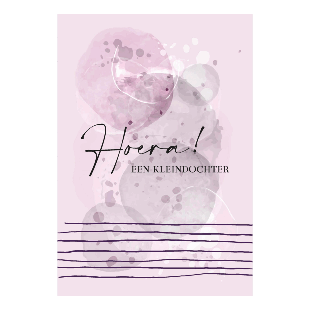 Wenskaart 'Een kleindochter'