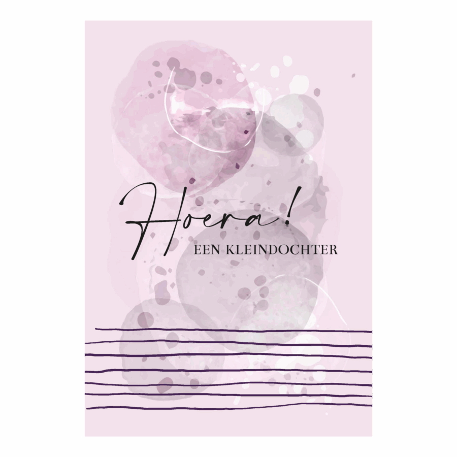 Wenskaart 'Een kleindochter'