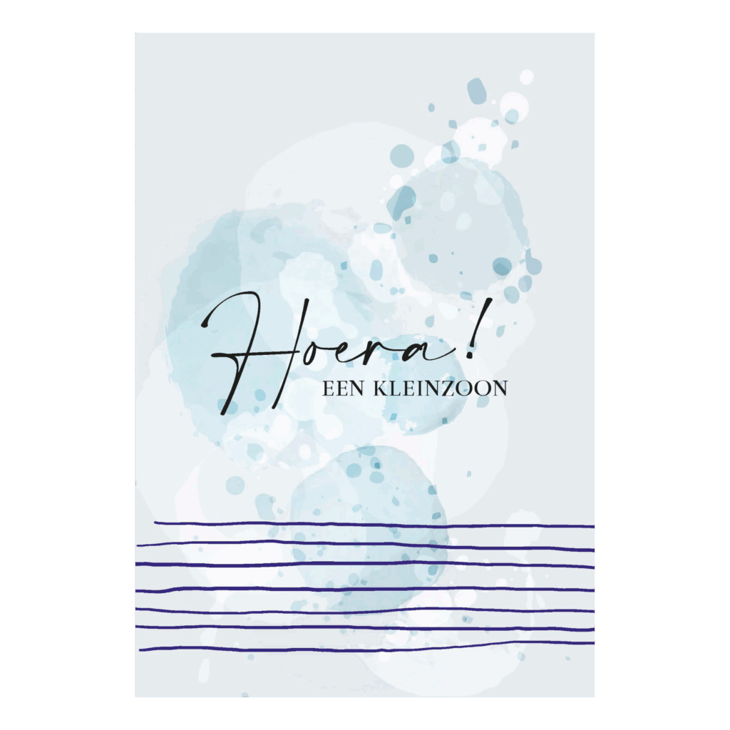 Wenskaart 'Een kleinzoon'