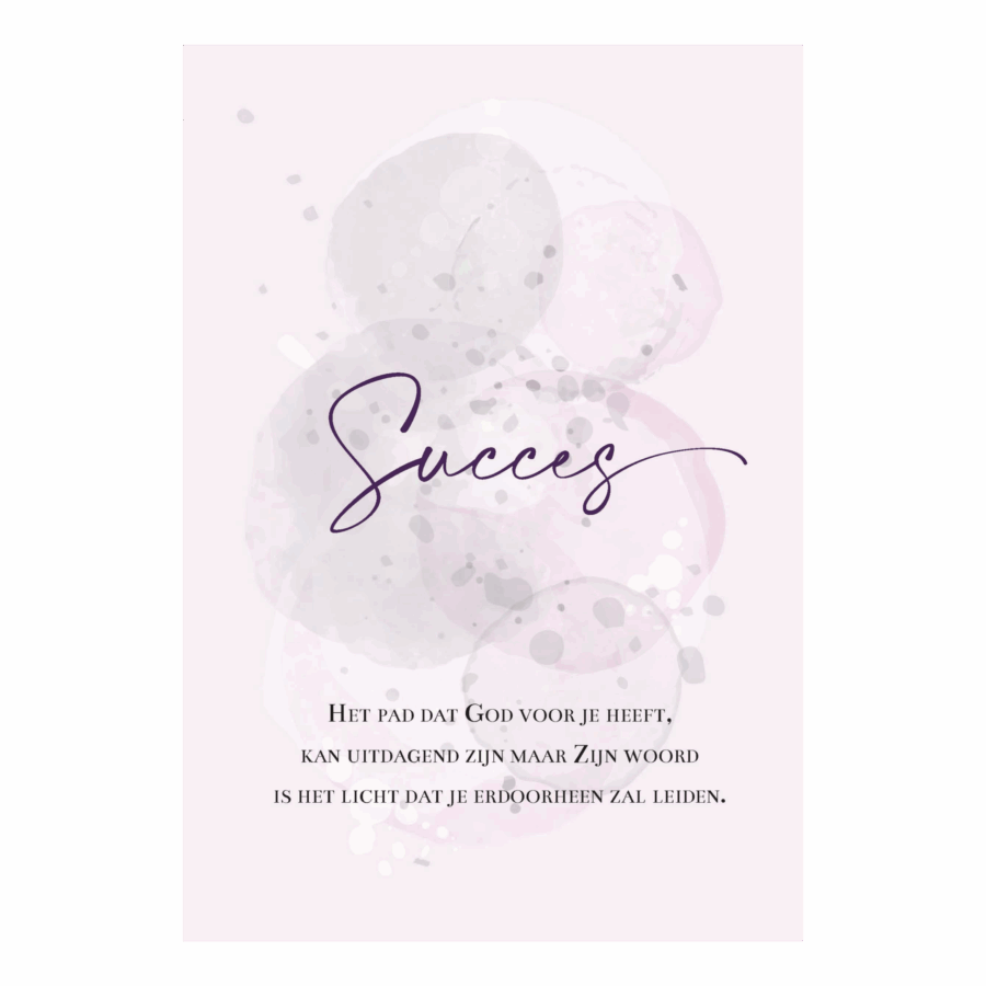 Wenskaart 'Succes'