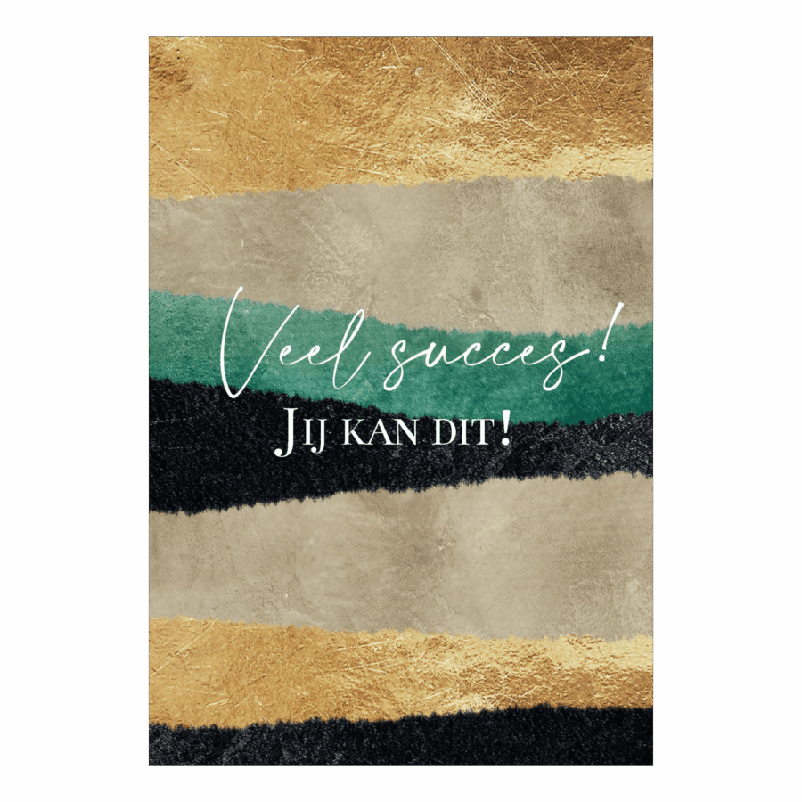 Wenskaart 'Veel succes, jij kan dit'