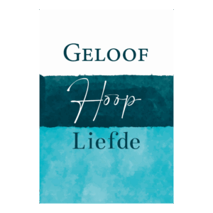 Wenskaart 'Geloof, hoop, liefde'
