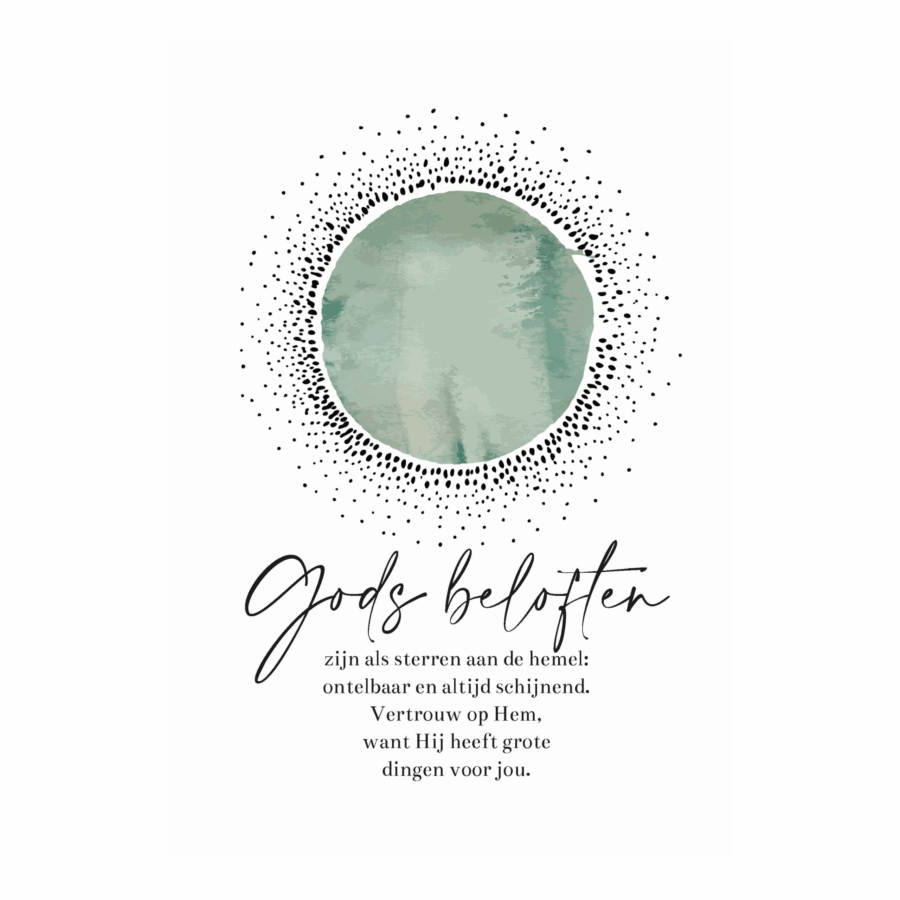 Wenskaart 'Gods beloften'
