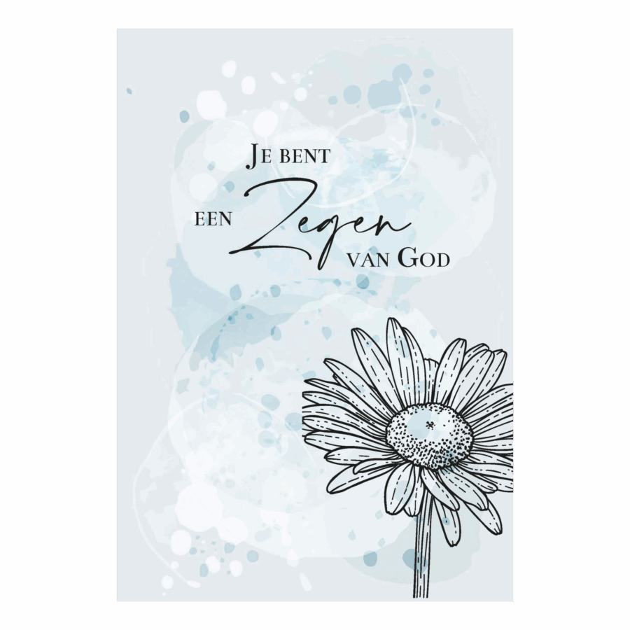 Wenskaart 'Zegen van God'