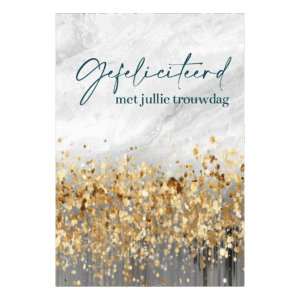 Wenskaart 'Gefeliciteerd met jullie trouwdag'
