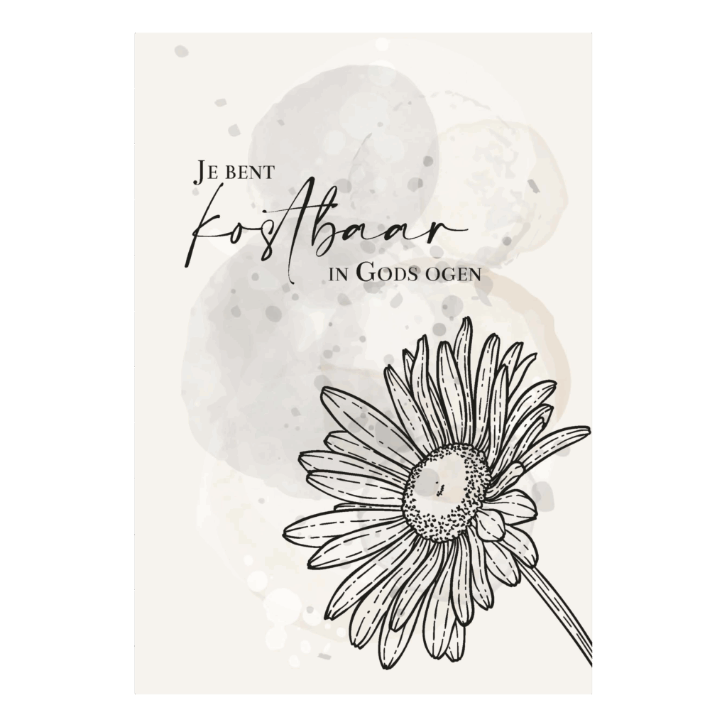 Wenskaart 'Kostbaar in Gods ogen'