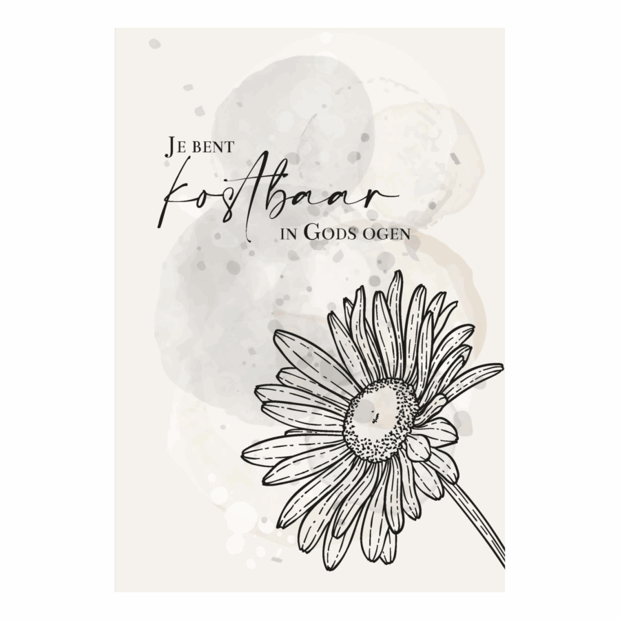 Wenskaart 'Kostbaar in Gods ogen'