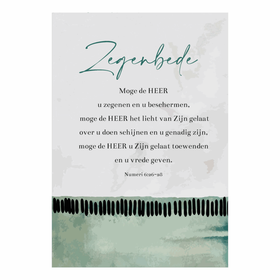 Wenskaart 'Zegenbede - Numeri 6'