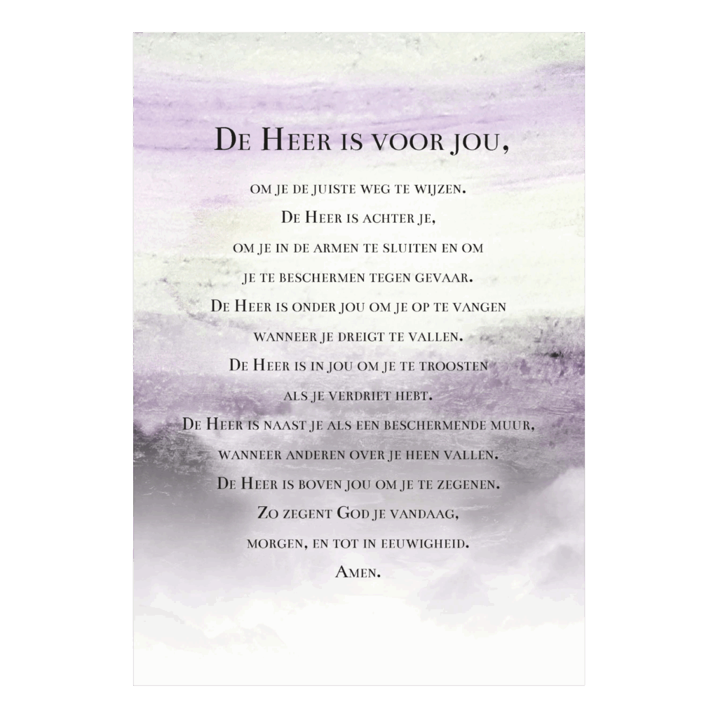 Wenskaart 'Zegenbede St. Patrick'