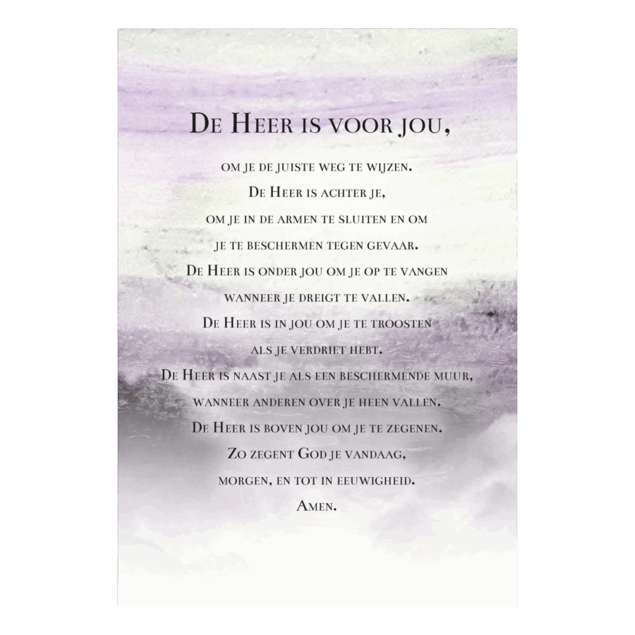 Wenskaart 'Zegenbede St. Patrick'