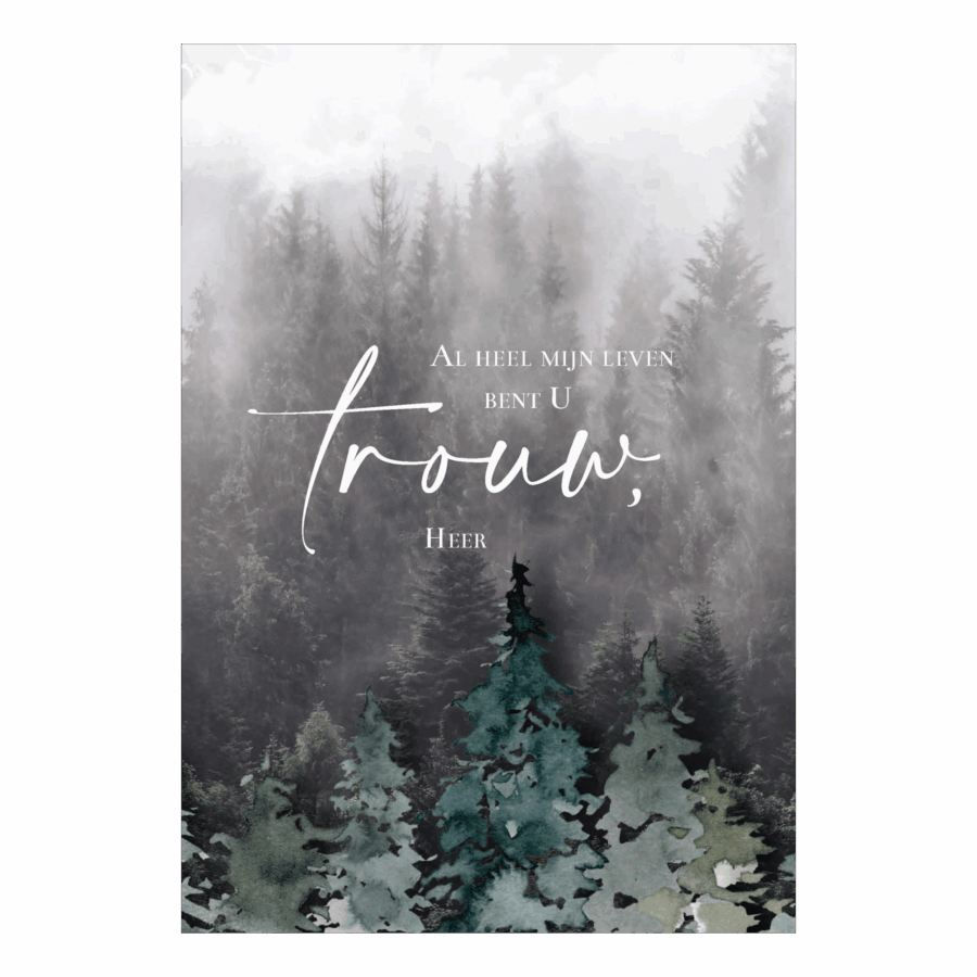 Wenskaart 'Al heel mijn leven'