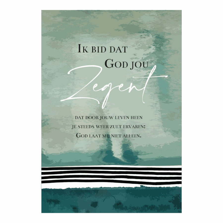 Wenskaart 'Ik bid dat God jou zegent'