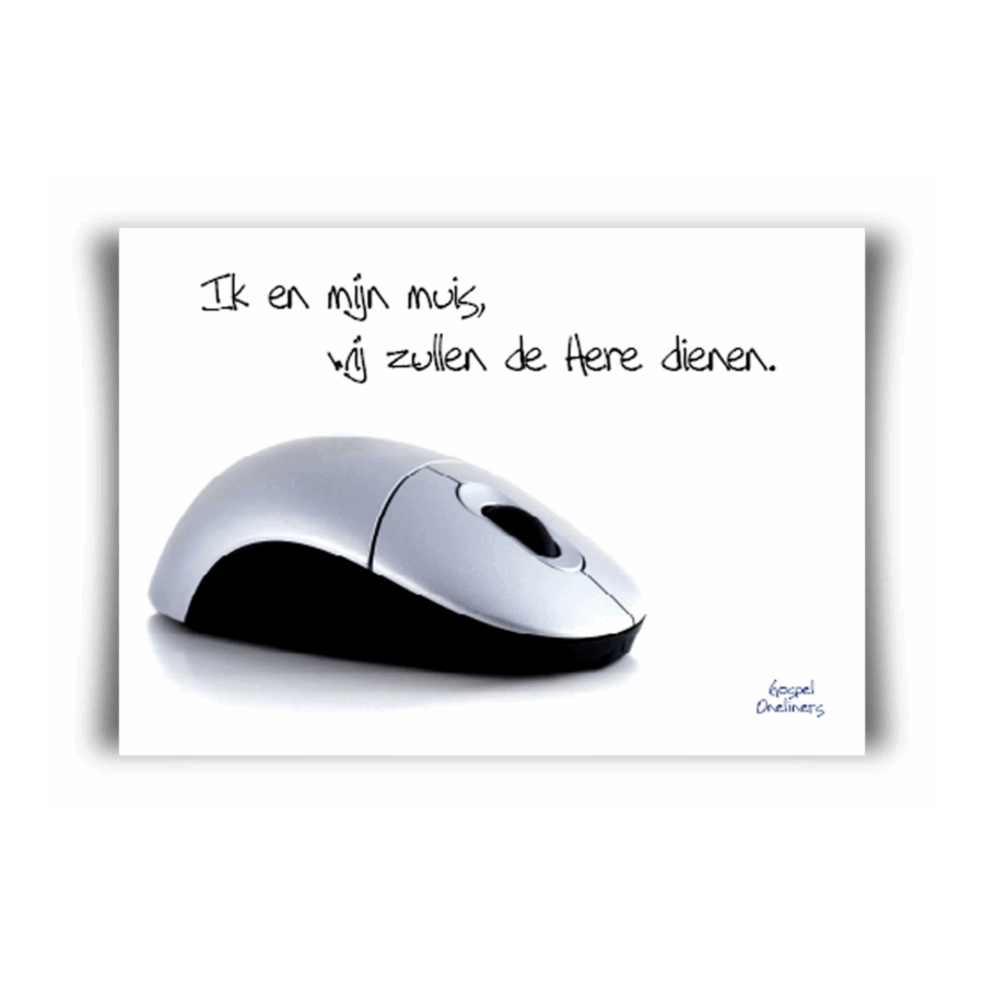 Poster A4 ik en mijn muis wij zullen de hee