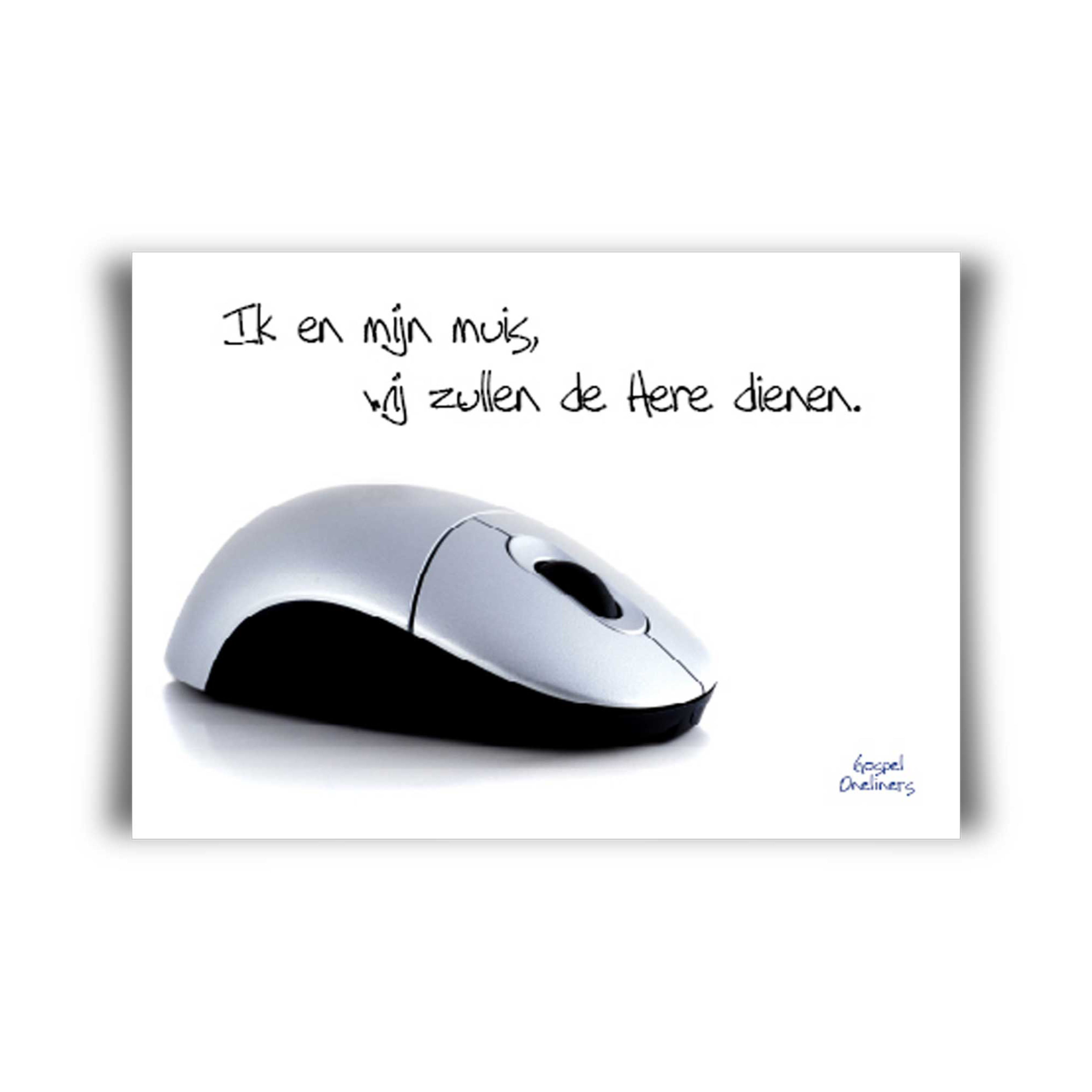 Poster A4 ik en mijn muis wij zullen de hee