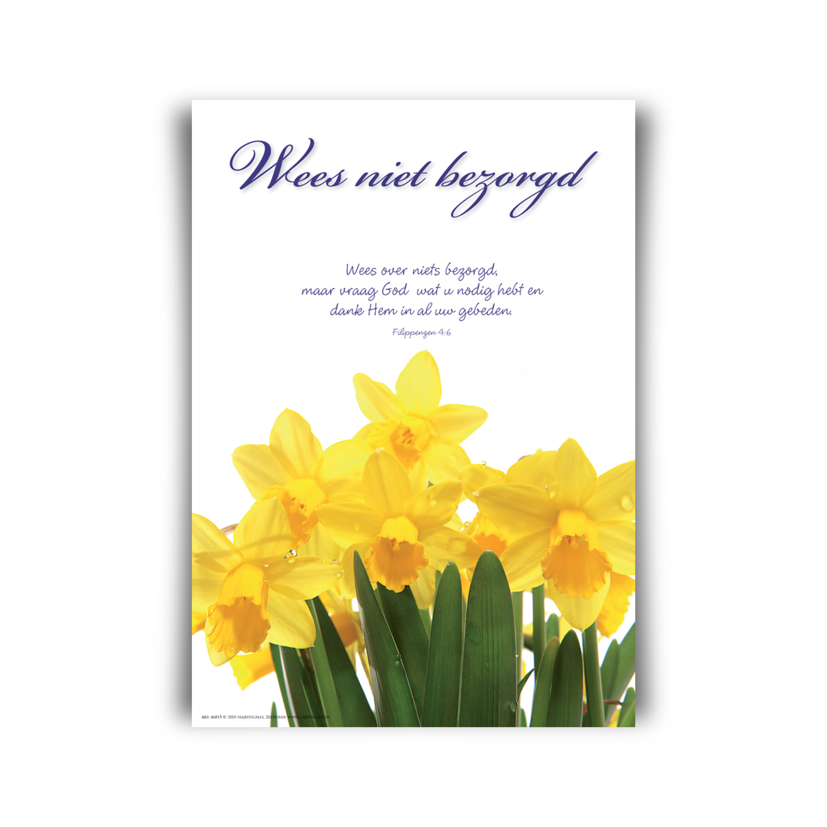 Poster A4 'Wees niet bezorgd'