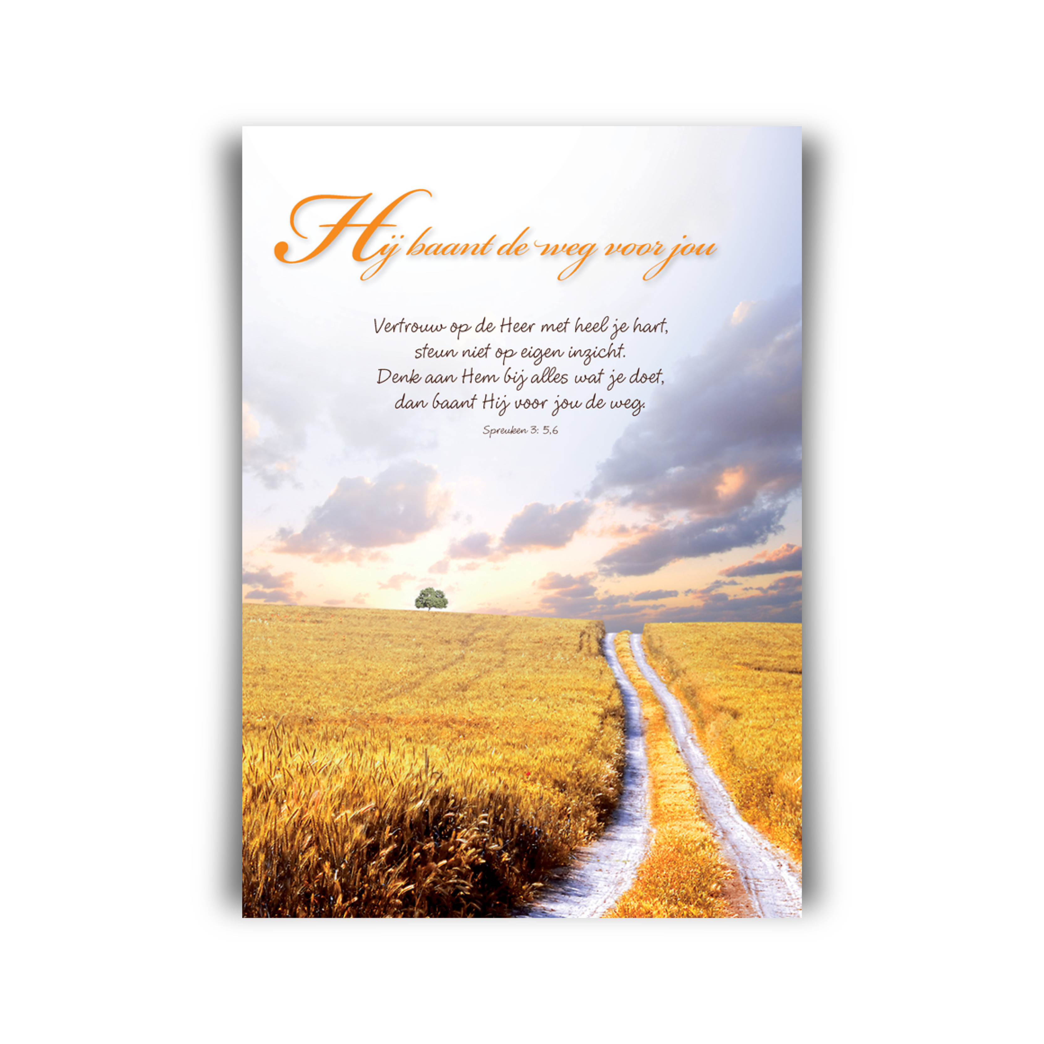 Poster A4 'Hij baant de weg voor jou'