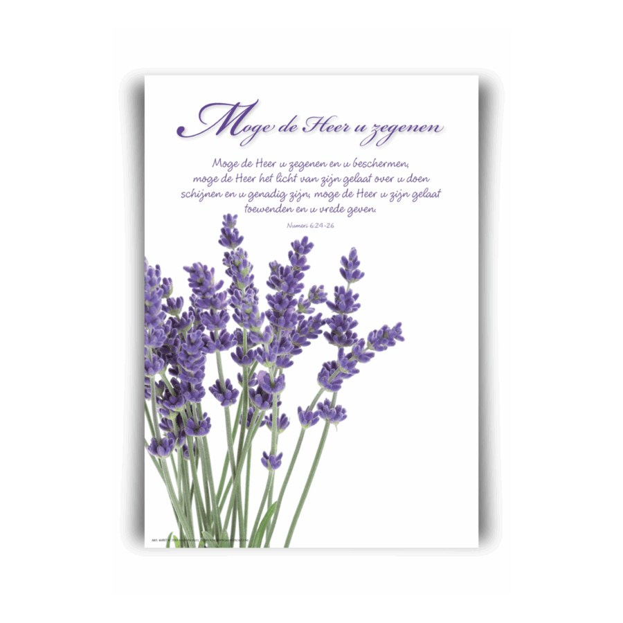 Poster A4 'Moge de Here je zegenen'