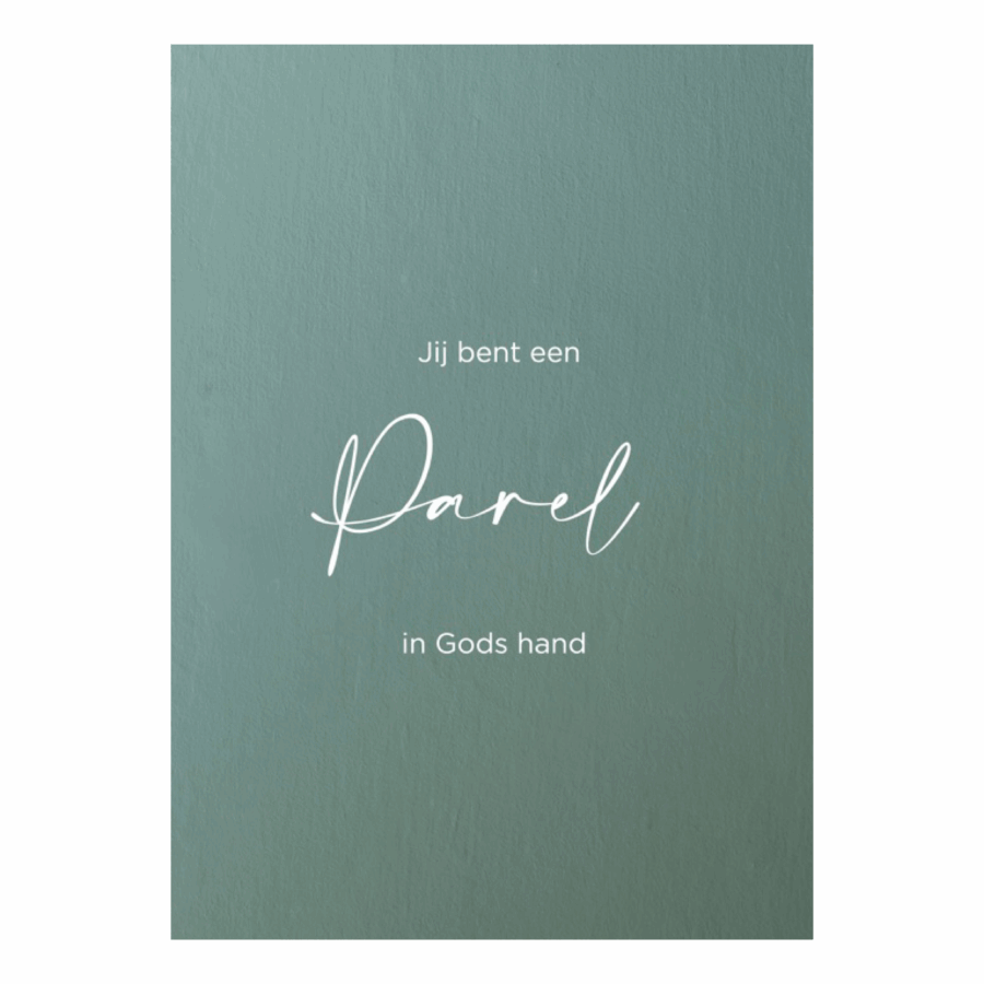 Poster ' Je bent een parel'