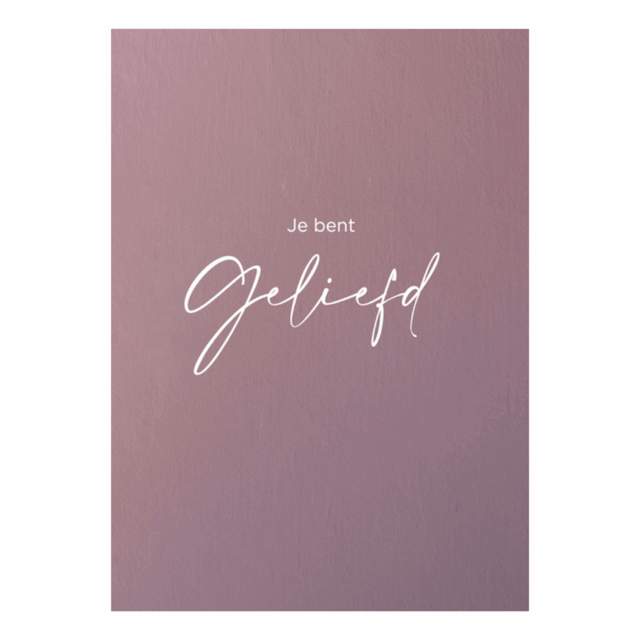 Minikaart 'Jij bent geliefd'