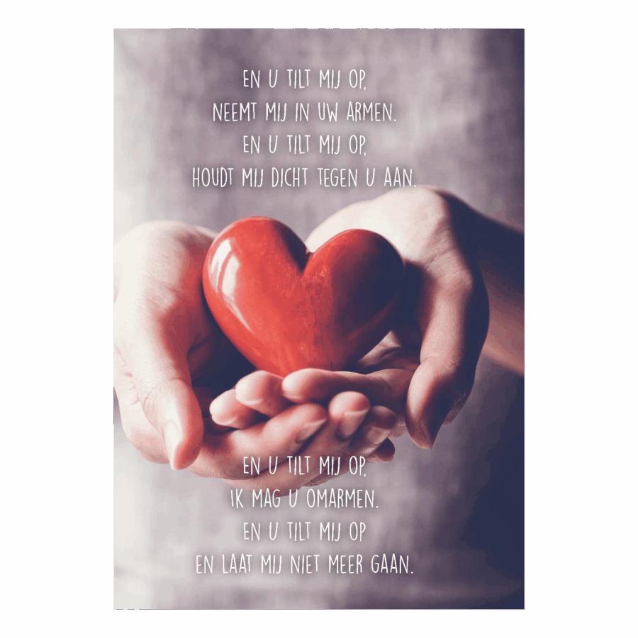 Poster A4 'En U tilt mij op