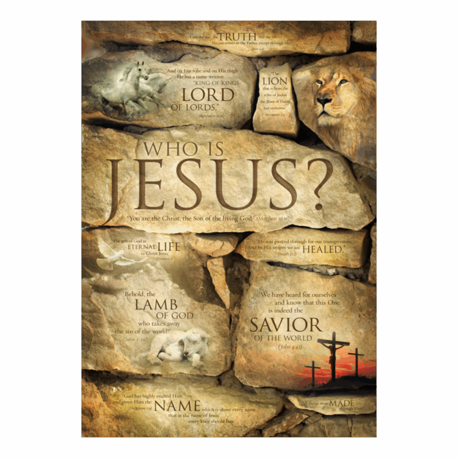 Poster A3 'Who is Jesus'