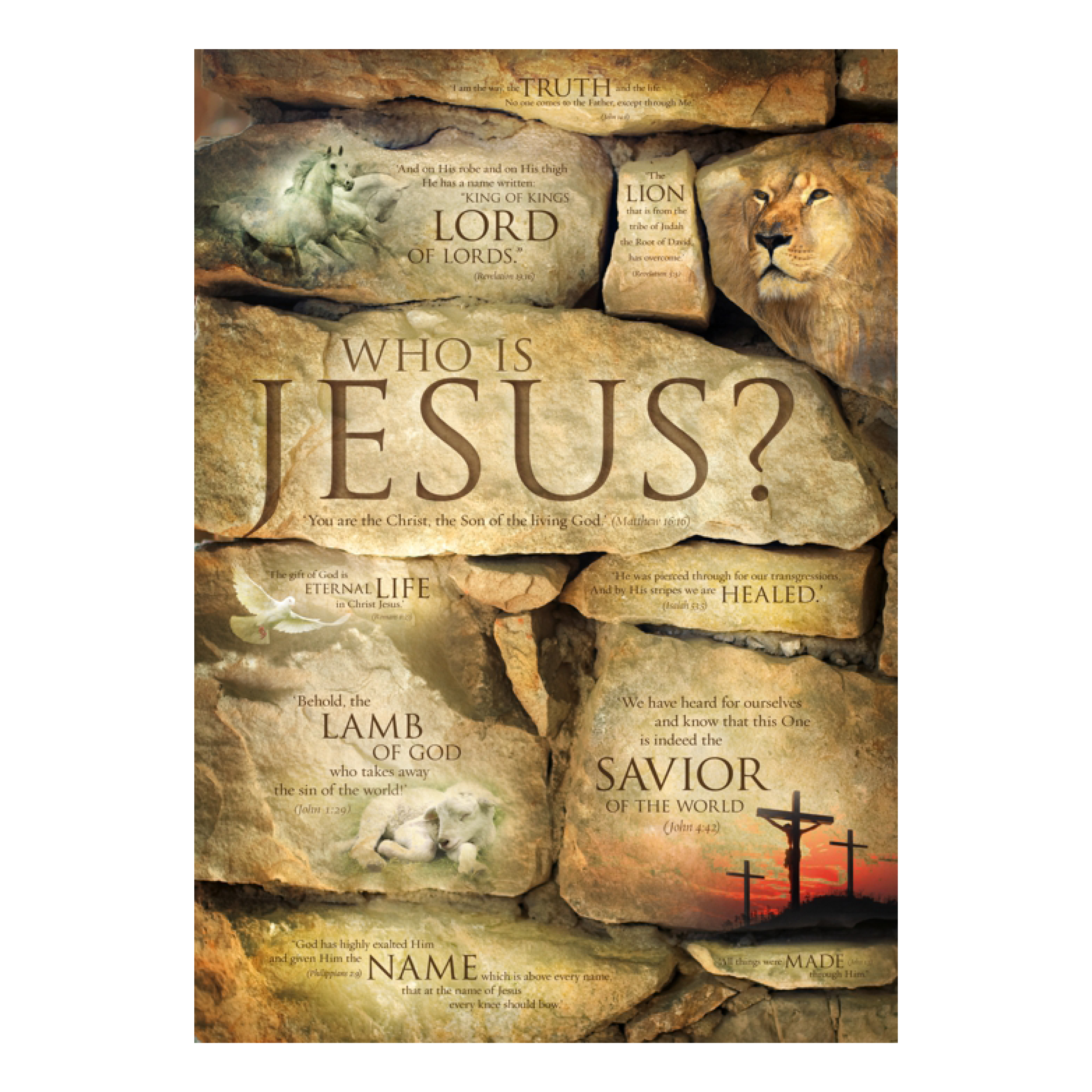 Poster A3 'Who is Jesus'