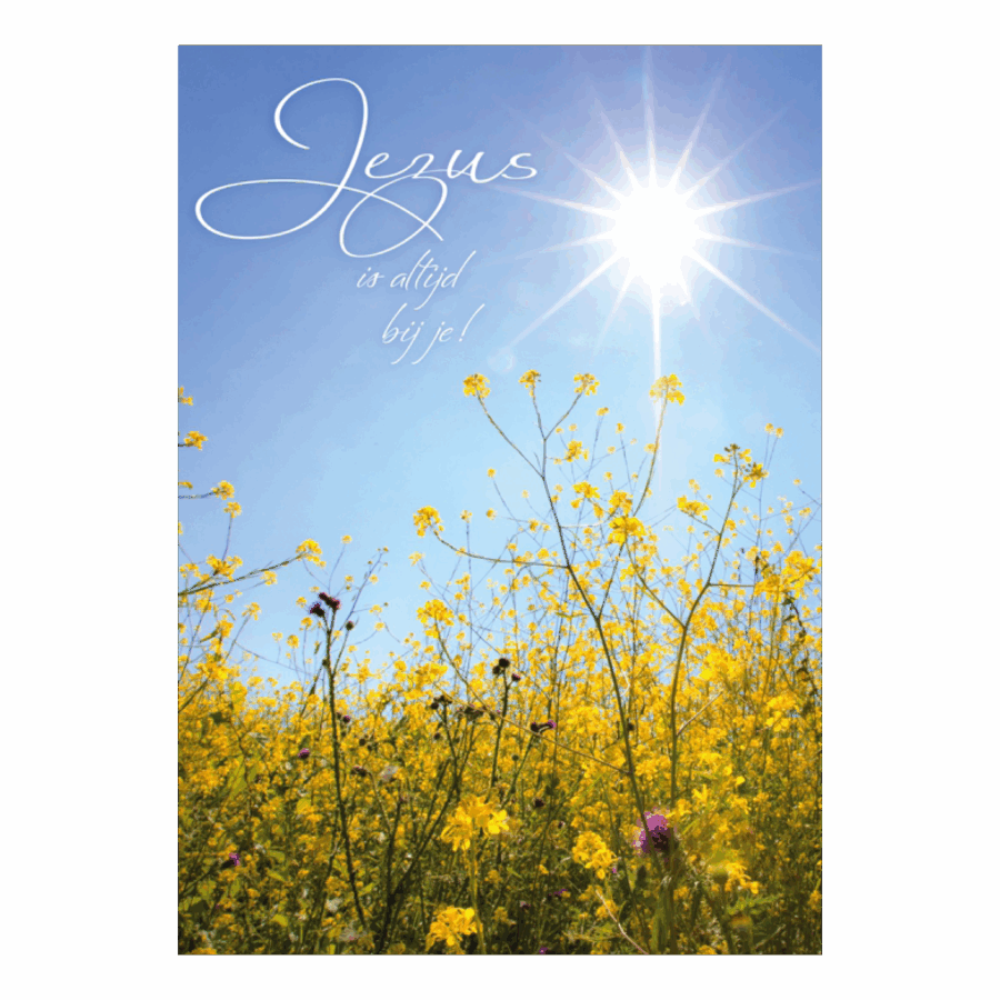 Poster A3 'Jezus is altijd bij je'
