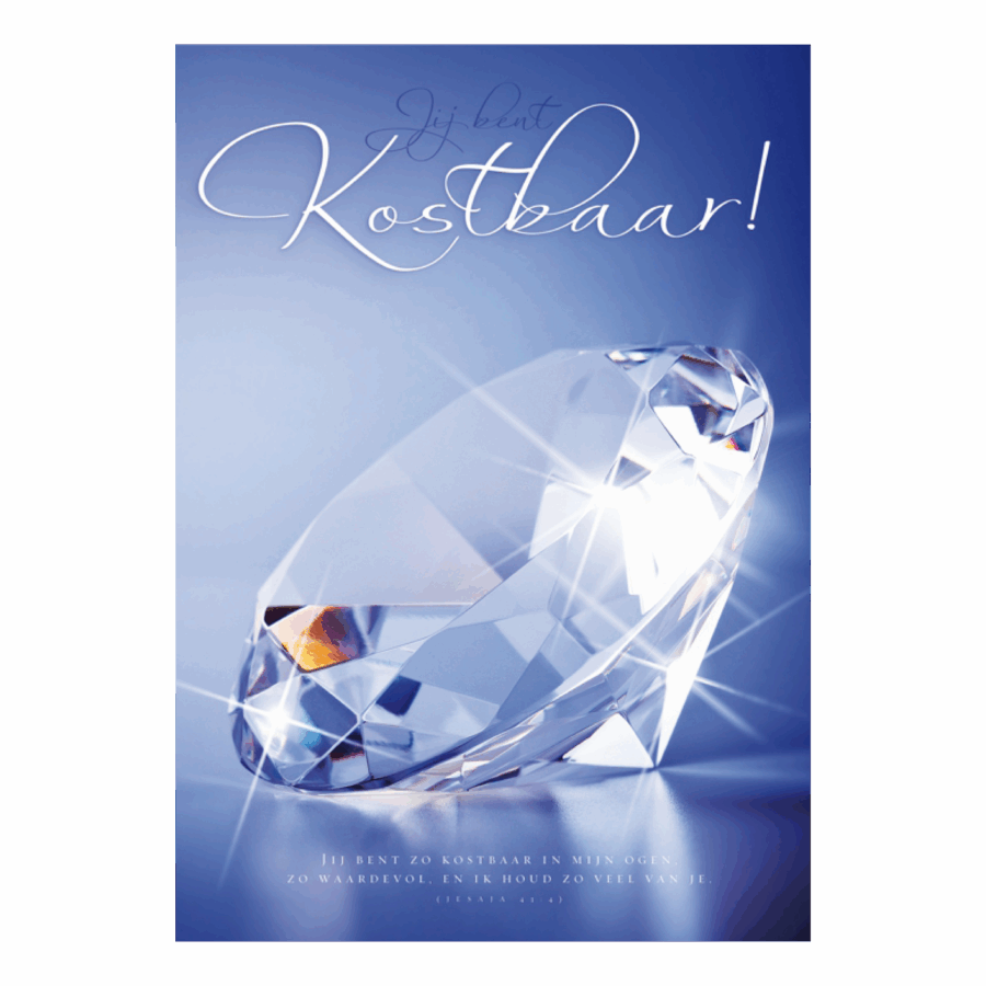 Poster 'Je bent kostbaar'
