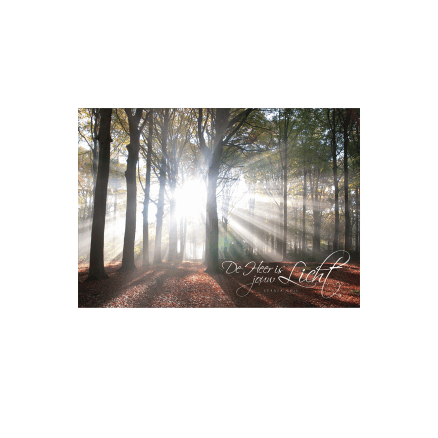 Poster A3 'De Heer is jouw licht'