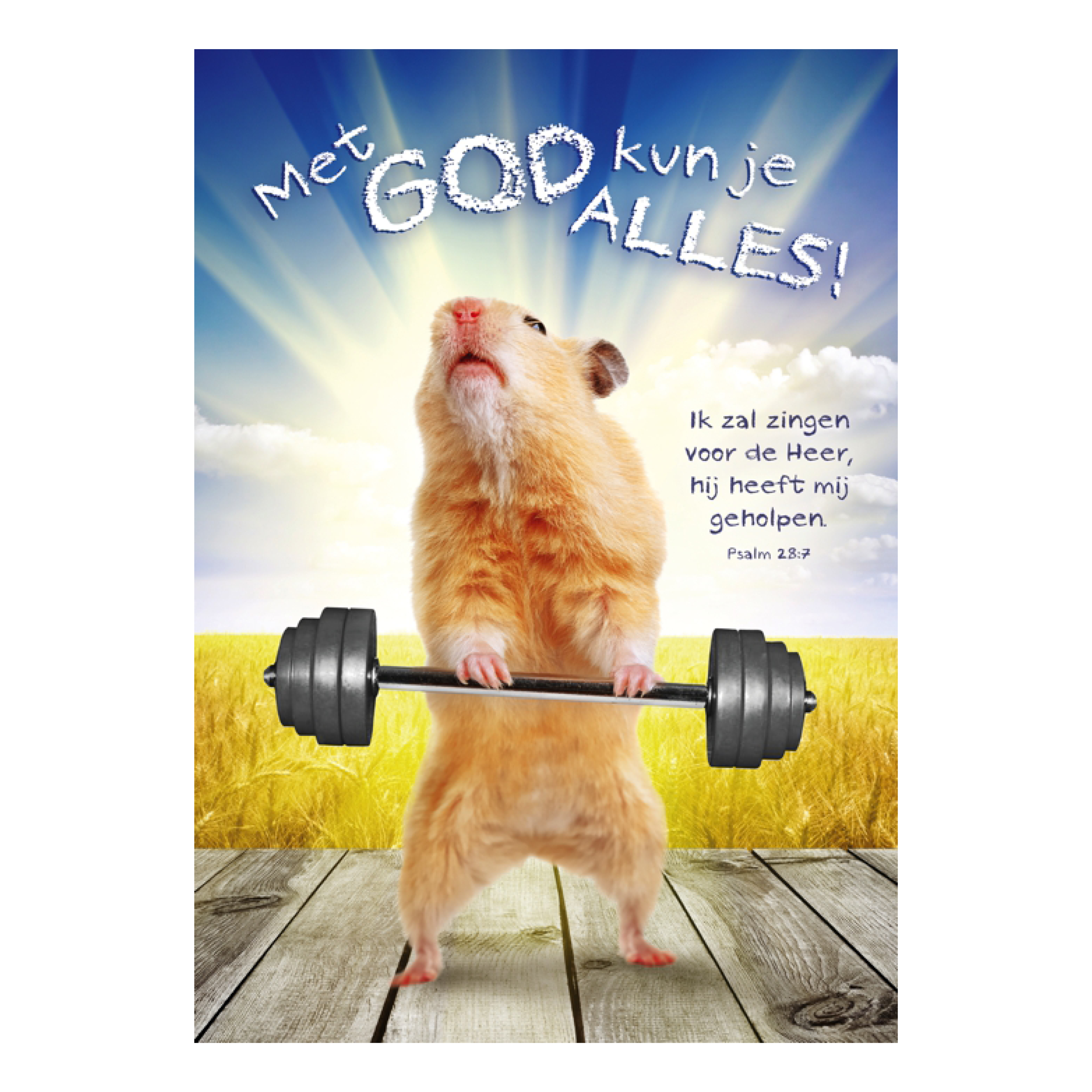 Poster 'Met God kun je alles'