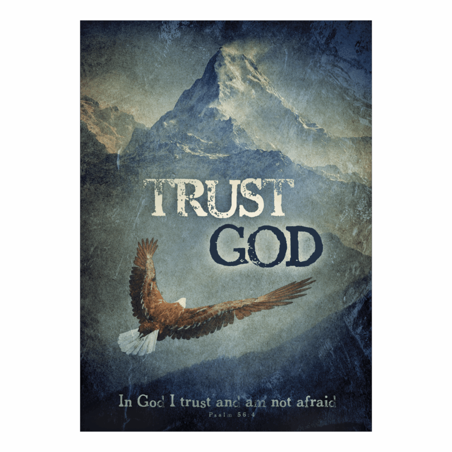 Poster 'Trust in God'