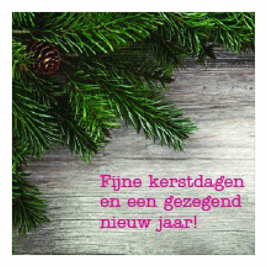 Kerstkaart 'Kersttak'