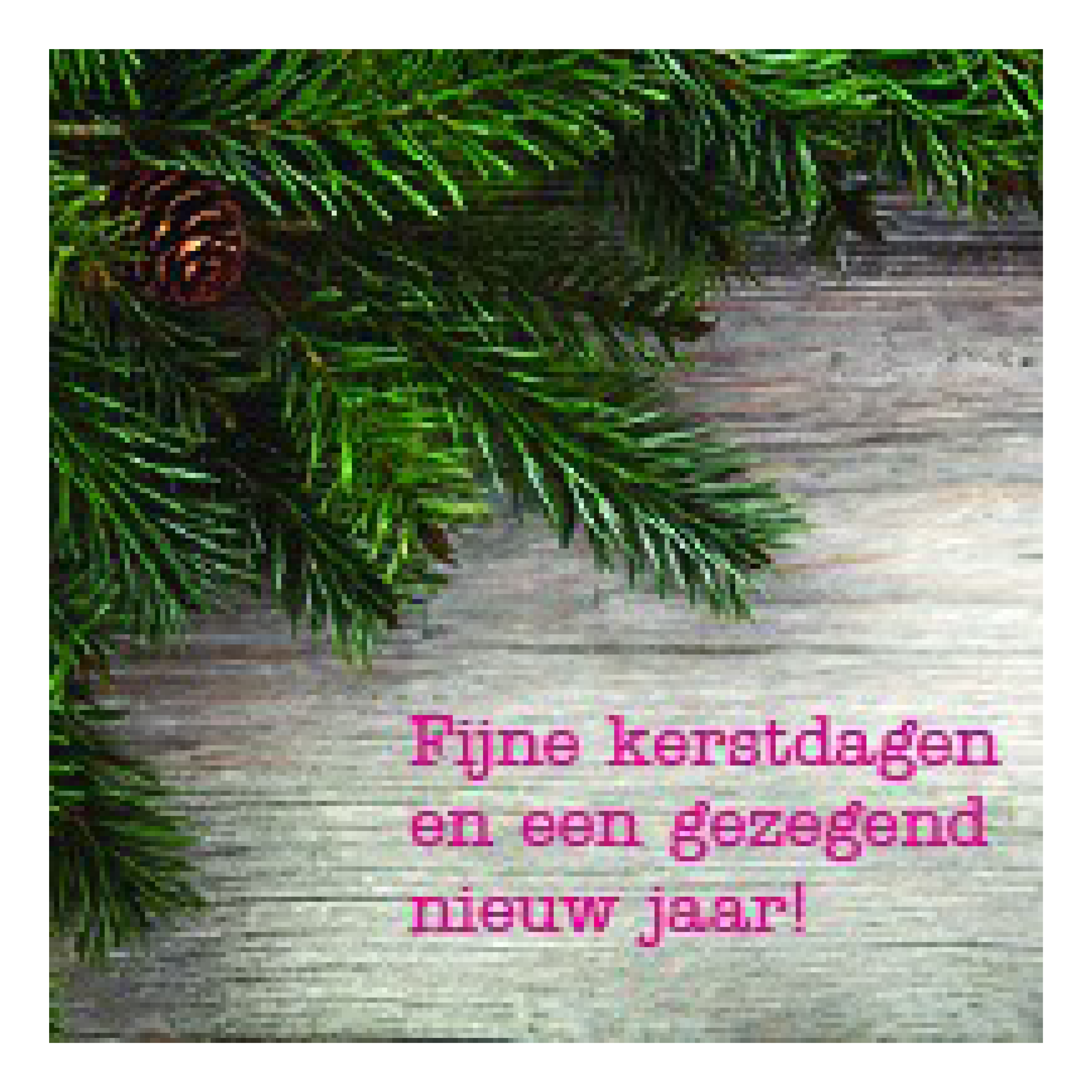 Kerstkaart 'Kersttak'