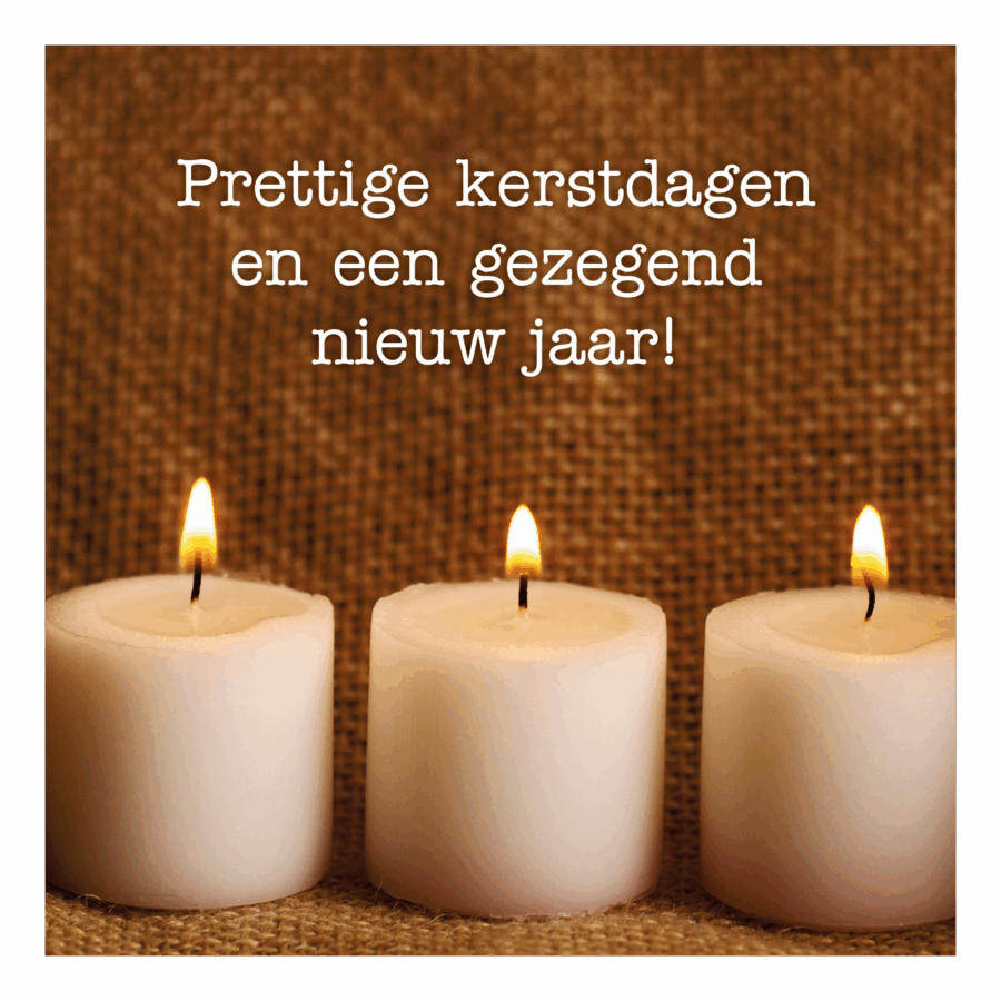 Kaart kerst kaarsen