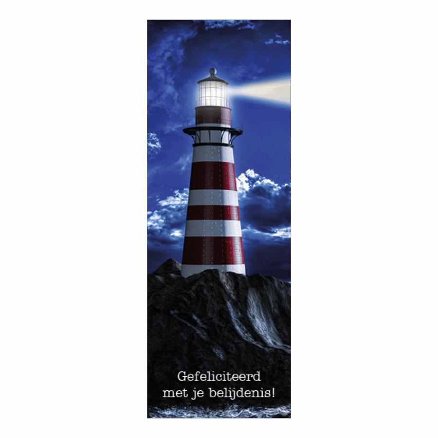 Boekenlegger gefeliciteerd belijdenis