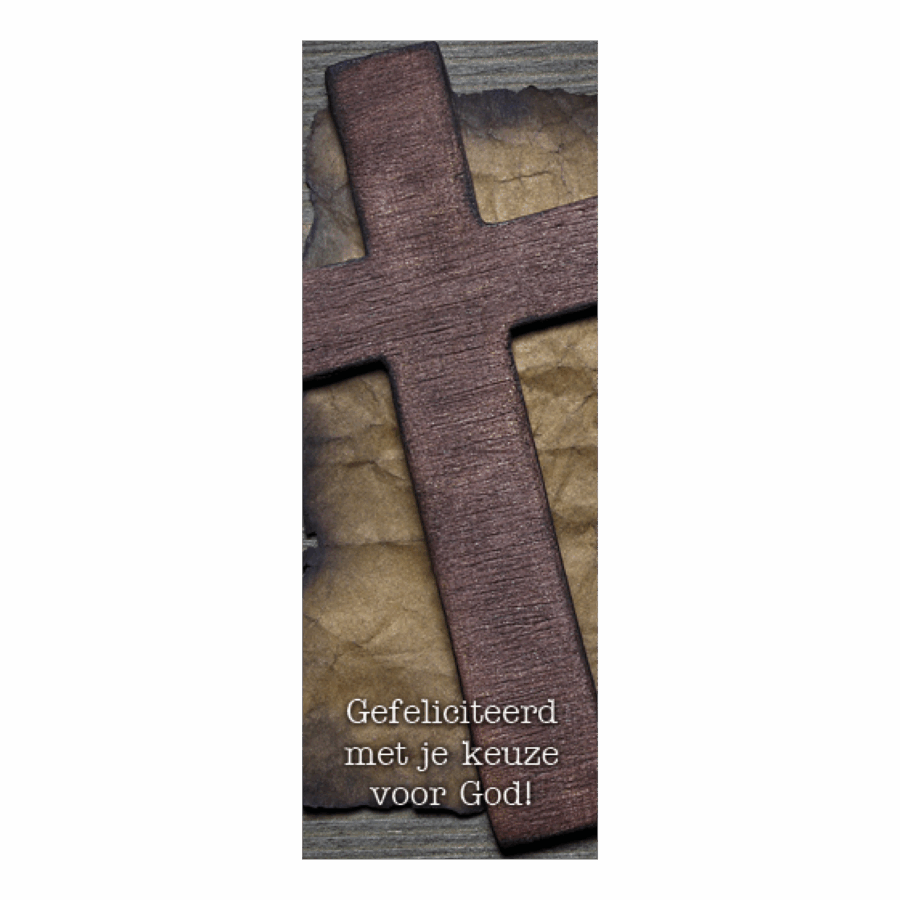 Boekenlegger gef keuze voor God