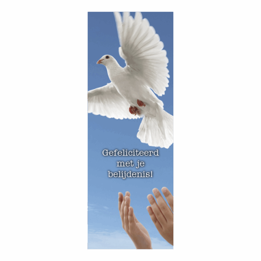 Boekenlegger gef belijdenis duif