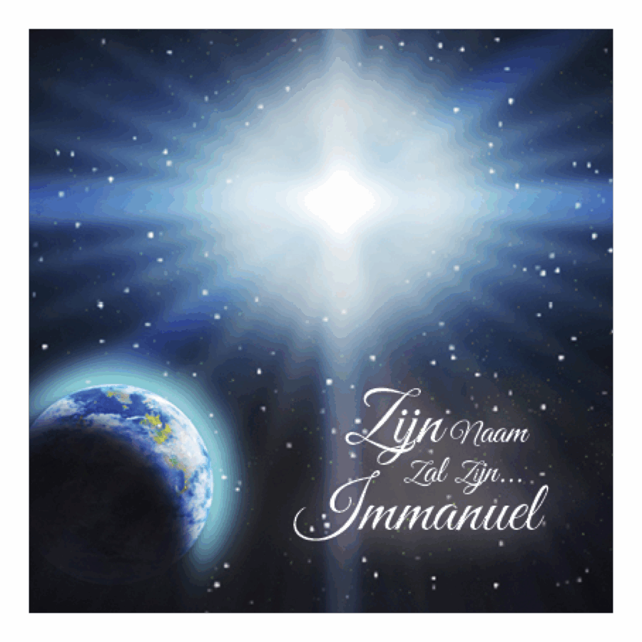 Kerstkaart 'Immanuel'