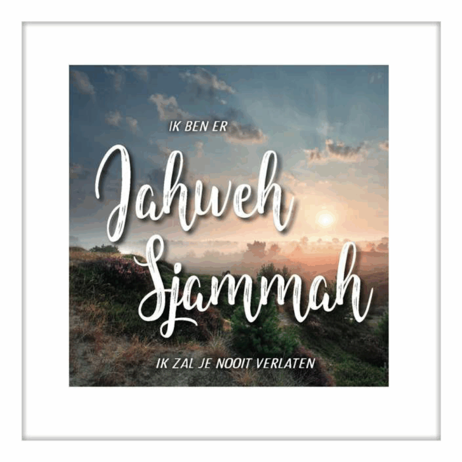 Kaart namen van God jahweh sjammah