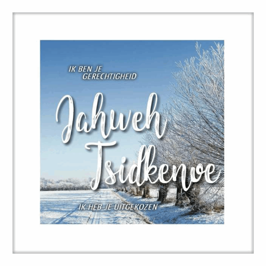 Kaart namen van God jahweh tsidkenoe