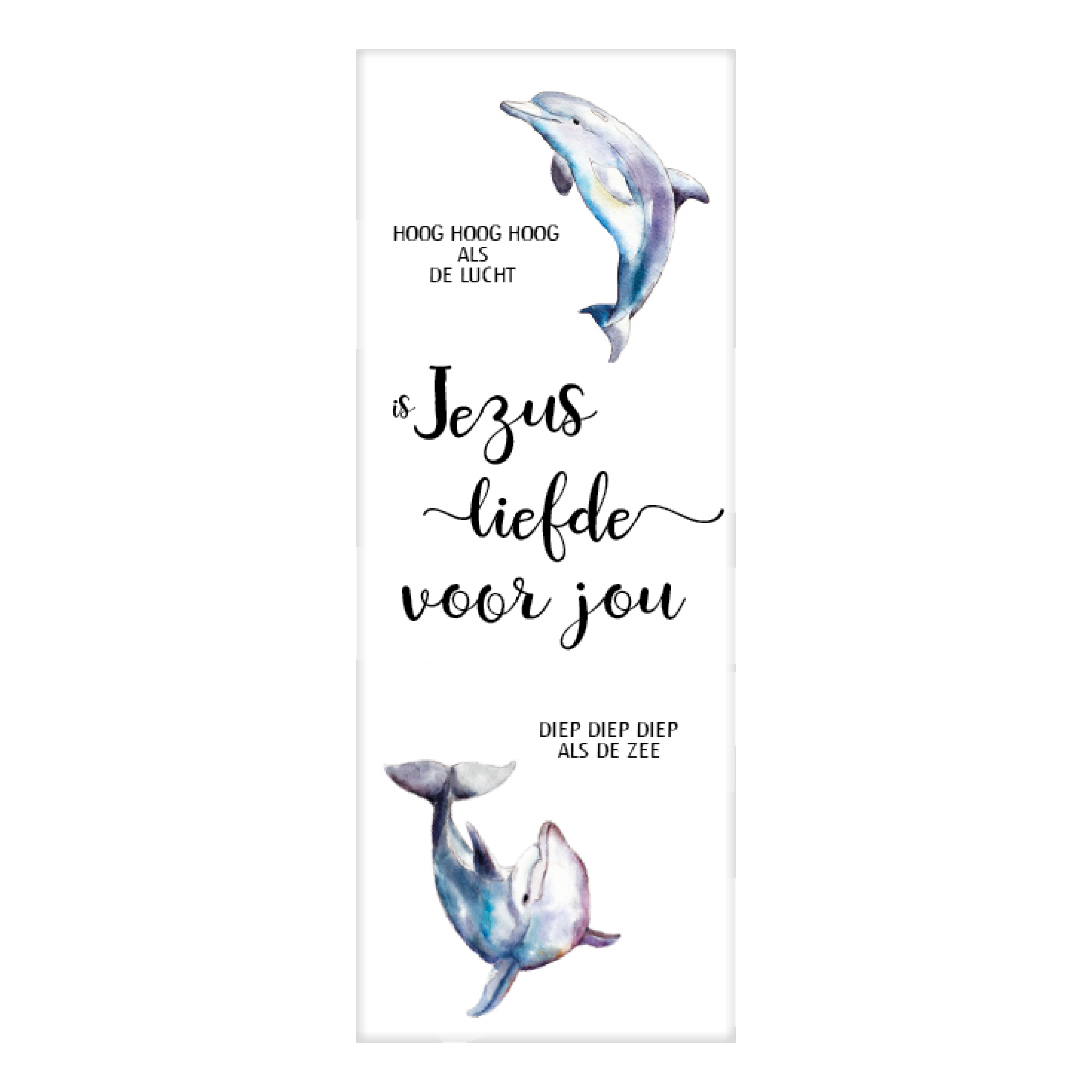 Boekenlegger dolfijn Jezus liefde voor j