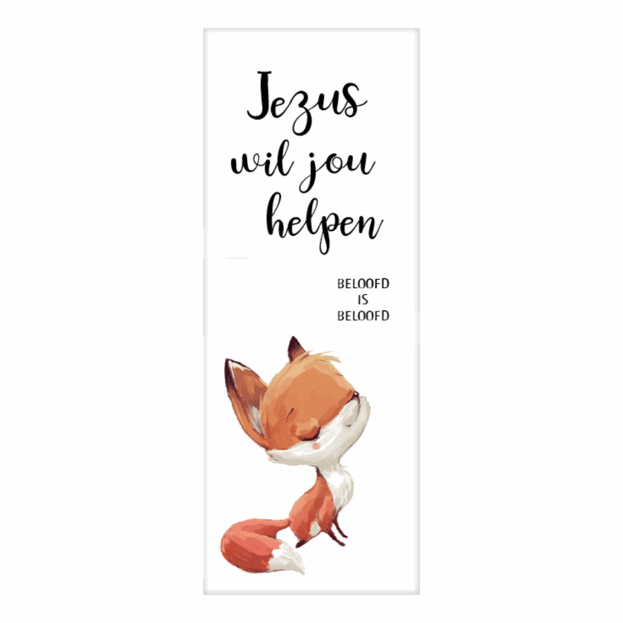 Boekenlegger Vosje - Beloofd is beloofd