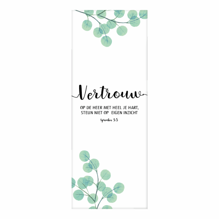 Boekenlegger Vertrouw op de Heer