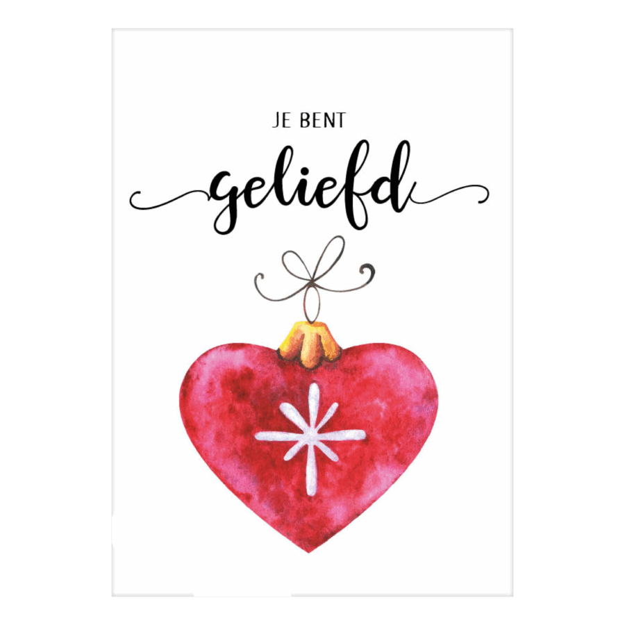 Cadeaubord 'Je bent geliefd'