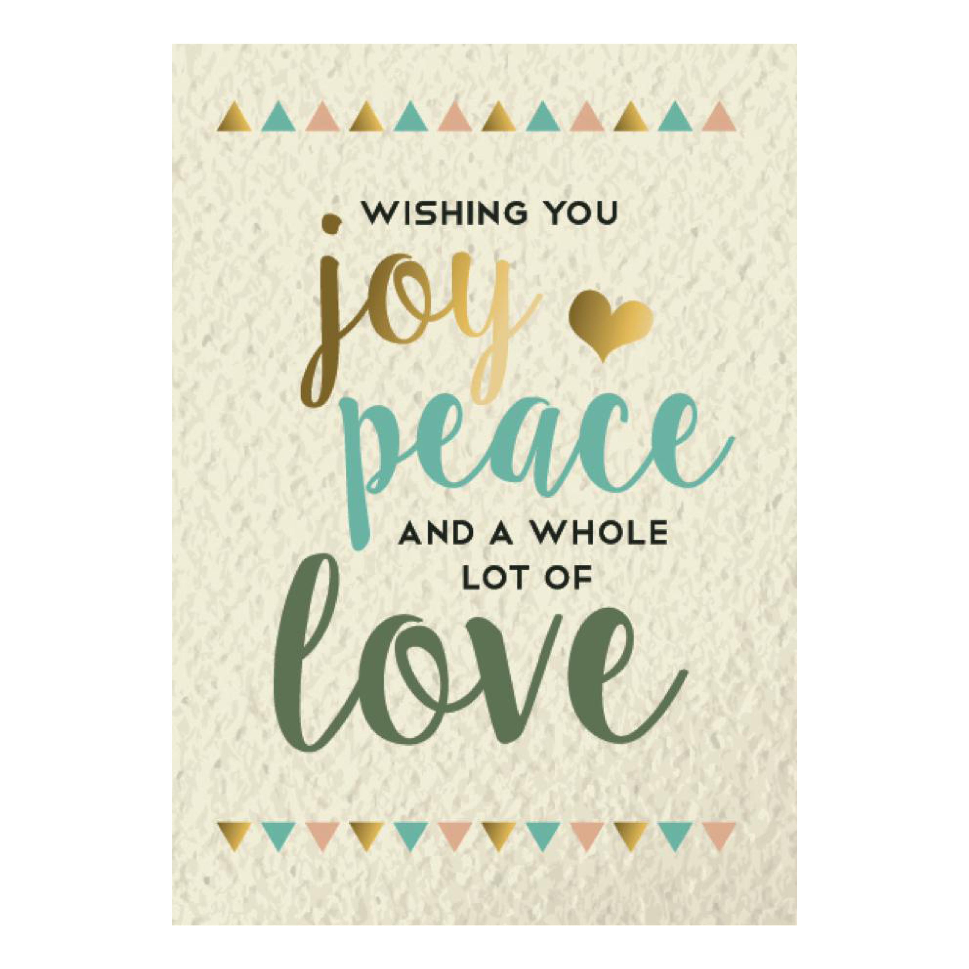 kerstkaart - Joy Peace Love Believe - craft'