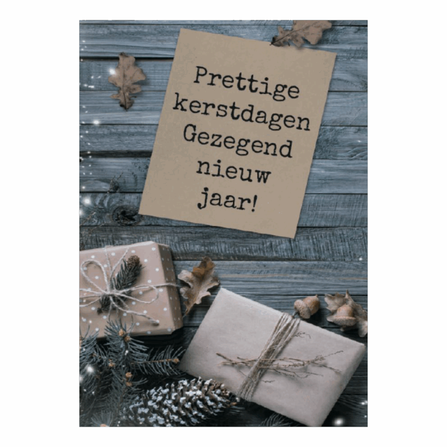 Kerstkaart 'Kerstcadeautjes'