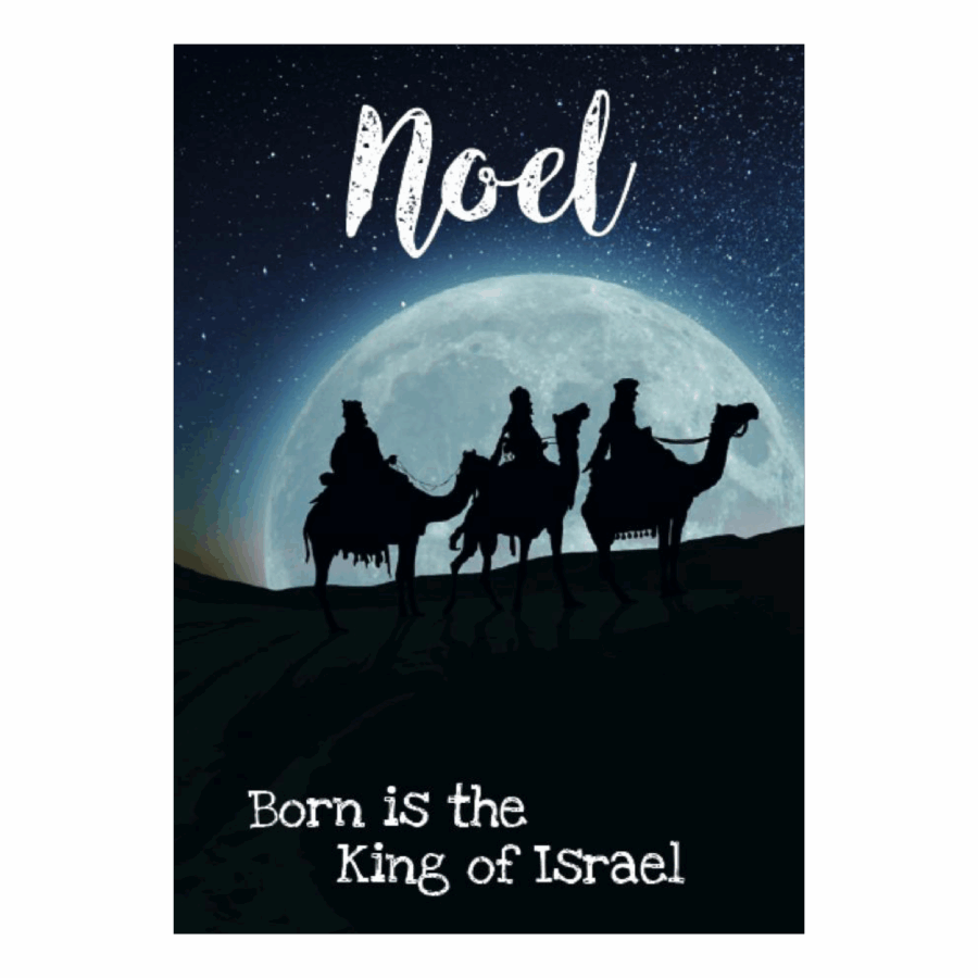 Kerstkaart 'Noel - wijzen'