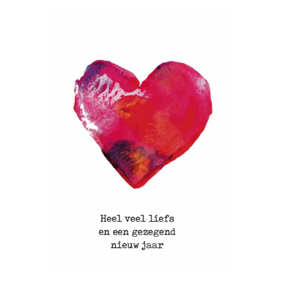 Kerstkaart 'Heel veel liefs'